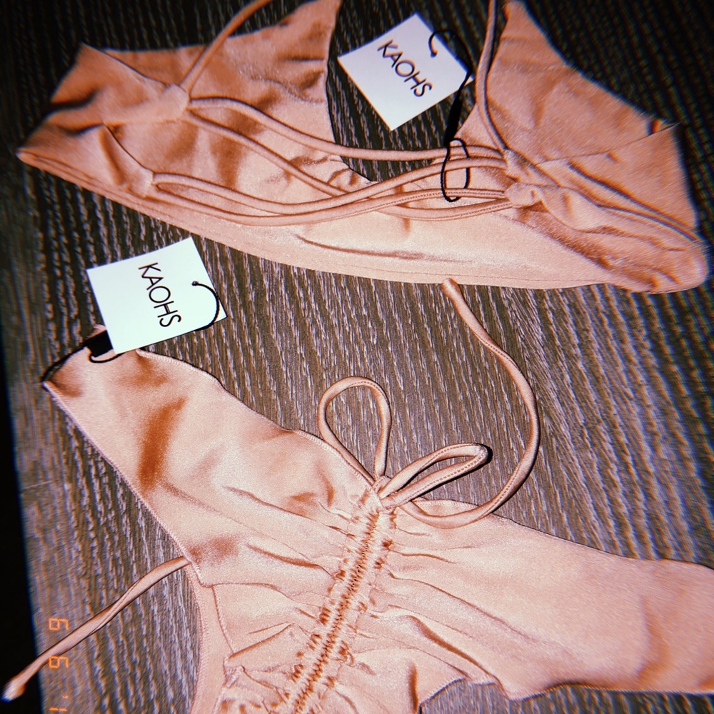 KAOHS Two Piece Swimsuit Set in Dusty Rose